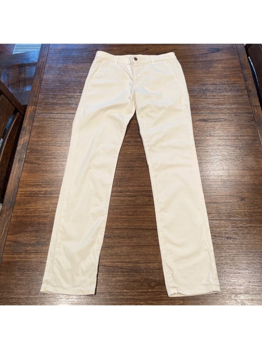 AG Marshall Slim Fit Chino Pant 32x34 Cream Off-White Neutral Office Workwear